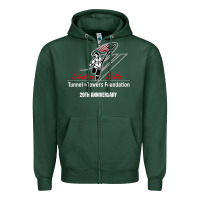 Sports Green tunnel to towers foundation Zipper Hoodie - artisFamous