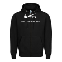 Black jesus just praise him jesus surfed christian Zipper Hoodie - artisFamous