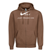 Chestnut jesus just praise him jesus surfed christian Zipper Hoodie - artisFamous