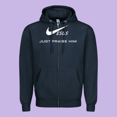 Jesus Just Praise Him Jesus Surfed Christian Zipper Hoodie Designed By Artisfamous
