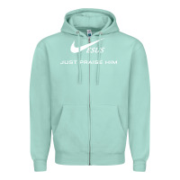 Seafoam jesus just praise him jesus surfed christian Zipper Hoodie - artisFamous