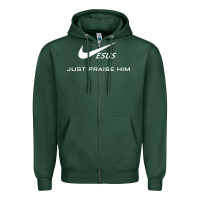 Sports Green jesus just praise him jesus surfed christian Zipper Hoodie - artisFamous