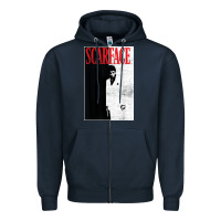 Scarface Distressed Movie Photo Zipper Hoodie | Teevron