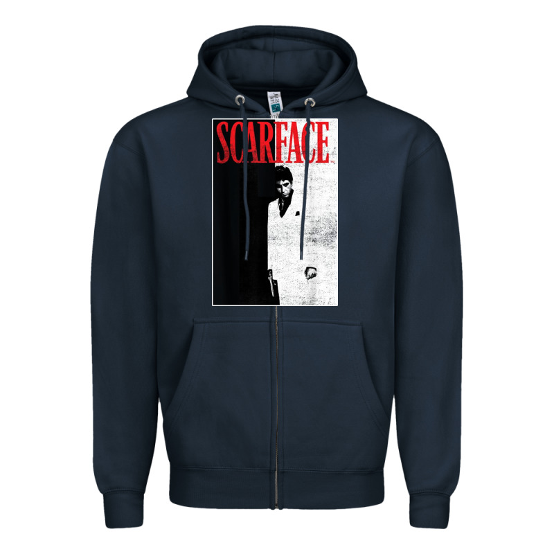 Scarface Distressed Movie Photo Zipper Hoodie by artisFamous | Teevron
