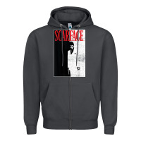 Smoke scarface distressed movie photo Zipper Hoodie - artisFamous