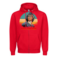 Red point break Zipper Hoodie - artisFamous