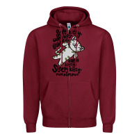 Burgundy soft kitty warm kitty Zipper Hoodie - artisFamous