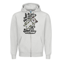 Dove Grey soft kitty warm kitty Zipper Hoodie - artisFamous