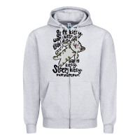 Heather Grey soft kitty warm kitty Zipper Hoodie - artisFamous