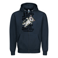 Navy soft kitty warm kitty Zipper Hoodie - artisFamous
