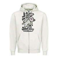 Oatmeal Heather soft kitty warm kitty Zipper Hoodie - artisFamous