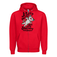 Red soft kitty warm kitty Zipper Hoodie - artisFamous