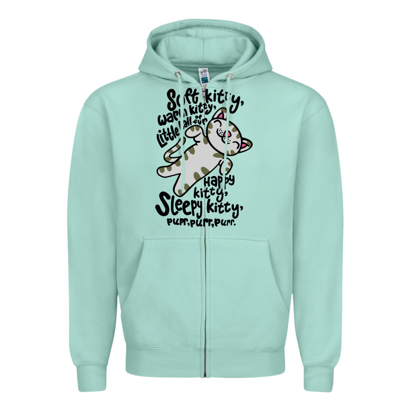 Soft Kitty Warm Kitty Zipper Hoodie by artisFamous | Teevron