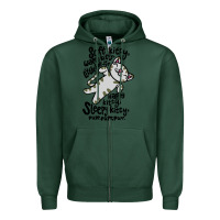 Sports Green soft kitty warm kitty Zipper Hoodie - artisFamous