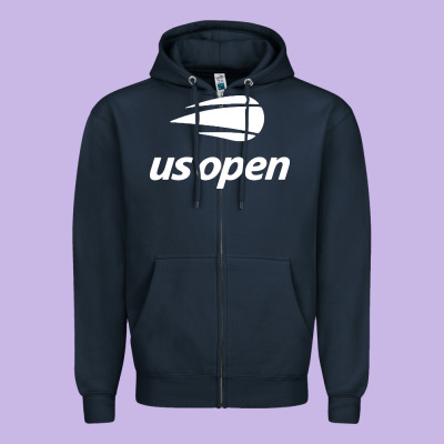 Us Open Zipper Hoodie Designed By Artisfamous