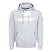 Heather Grey us open Zipper Hoodie - artisFamous
