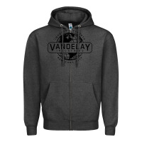 Charcoal Heather vandelay nyc Zipper Hoodie - artisFamous