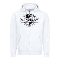 White vandelay nyc Zipper Hoodie - artisFamous