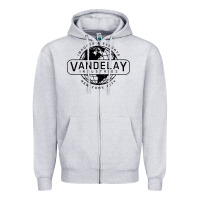 Heather Grey vandelay nyc Zipper Hoodie - artisFamous