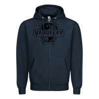 Navy vandelay nyc Zipper Hoodie - artisFamous