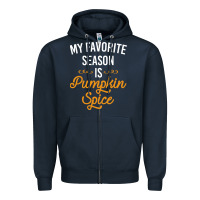 Navy my favorite season is pumpkin spice Zipper Hoodie - artisFamous