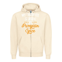 Sandshell my favorite season is pumpkin spice Zipper Hoodie - artisFamous