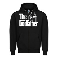 Black the godfather original white title Zipper Hoodie - artisFamous