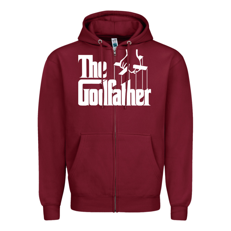 The Godfather Original White Title Zipper Hoodie by artisFamous | Teevron