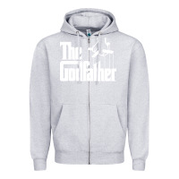 Heather Grey the godfather original white title Zipper Hoodie - artisFamous