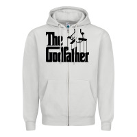 Dove Grey the godfather original white title Zipper Hoodie - artisFamous