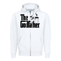 White the godfather original white title Zipper Hoodie - artisFamous