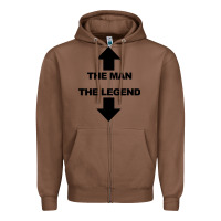 Chestnut the man the legend funny adult humor Zipper Hoodie - artisFamous