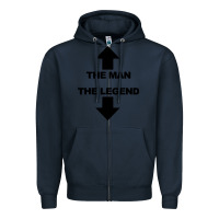 Navy the man the legend funny adult humor Zipper Hoodie - artisFamous