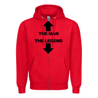 Red the man the legend funny adult humor Zipper Hoodie - artisFamous