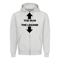 Dove Grey the man the legend funny adult humor Zipper Hoodie - artisFamous