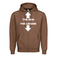Chestnut the man the legend funny adult humor Zipper Hoodie - artisFamous