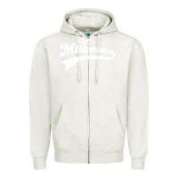 Oatmeal Heather the milk man Zipper Hoodie - artisFamous