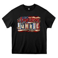 Black American junkie 4th of july Heavy Core Tee - CowGirlArtShop