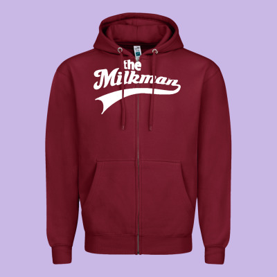 The Milk Man Zipper Hoodie Designed By Artisfamous