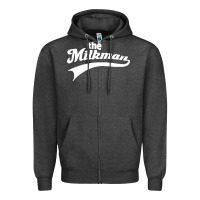 Charcoal Heather the milk man Zipper Hoodie - artisFamous