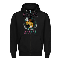 Black a movie powerline Zipper Hoodie - artisFamous