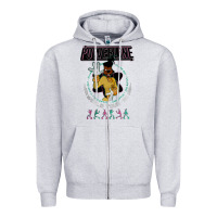 Heather Grey a movie powerline Zipper Hoodie - artisFamous