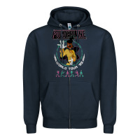 Navy a movie powerline Zipper Hoodie - artisFamous