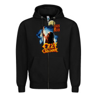 Black bark at the moon Zipper Hoodie - artisFamous