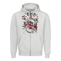 Dove Grey asking alexandria flag Zipper Hoodie - artisFamous