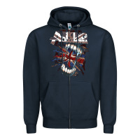 Navy asking alexandria flag Zipper Hoodie - artisFamous