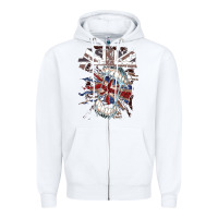 White asking alexandria flag Zipper Hoodie - artisFamous