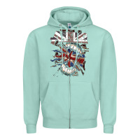 Seafoam asking alexandria flag Zipper Hoodie - artisFamous