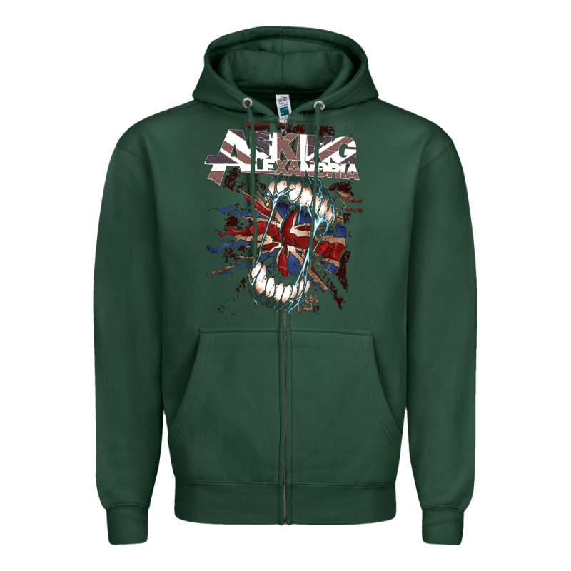 Asking Alexandria Flag Zipper Hoodie by artisFamous | Teevron
