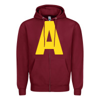 Burgundy letter a chipmunk christmas Zipper Hoodie - artisFamous